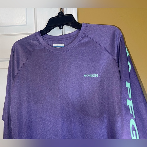 Columbia PFG Purple Long Sleeve Shirt - Picture 6 of 14